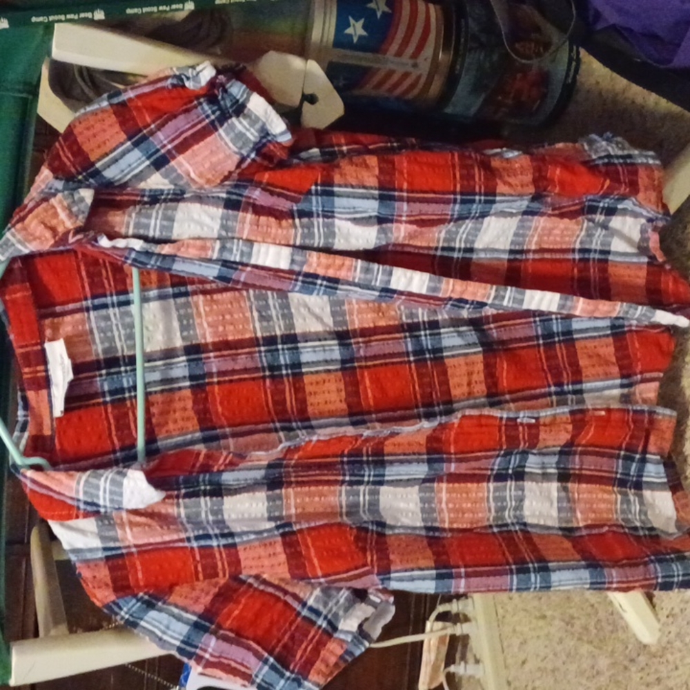 Women's Plaid Button-down